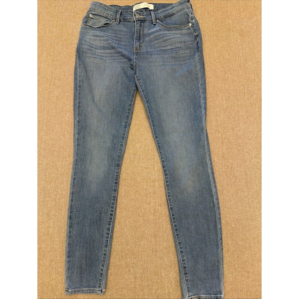 Levi Strauss Signature Jeans Women’s 12L Blue Medium Wash High Rise Skinny Denim